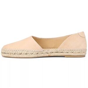 Vince Tita Blonde Suede Half D’Orsay Women Tan Espadrille Flats Originally $200